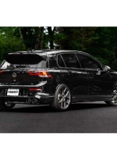 MBRP 3" Catback Quad Split Rear w/ Valve Delete Carbon Fiber Tips Volkswagen Golf R MK8 2022                                     - S46123CF - Image 3
