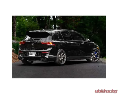 MBRP 3" Catback Quad Split Rear w/ Valve Delete Carbon Fiber Tips Volkswagen Golf R MK8 2022 - S46123CF