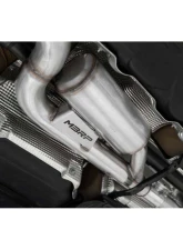 MBRP 3" Catback Quad Split Rear w/ Valve Delete Carbon Fiber Tips Volkswagen Golf R MK8 2022                                     - S46123CF - Image 2