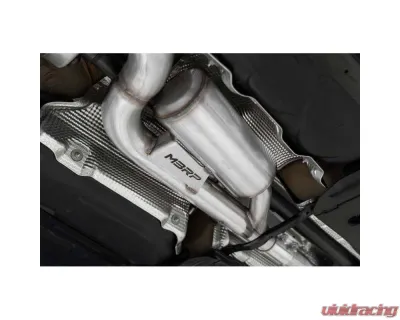 MBRP 3" Catback Quad Split Rear w/ Valve Delete Carbon Fiber Tips Volkswagen Golf R MK8 2022 - S46123CF