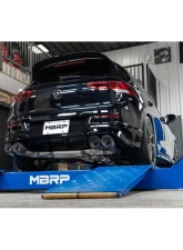 MBRP 3" T304 Stainless Steel Active Exhaust Catback 2.5" Quad Rear Exit w/ Carbon Fiber Tips Volkswagen Golf R MK8 2022                                     - S46133CF - Image 3