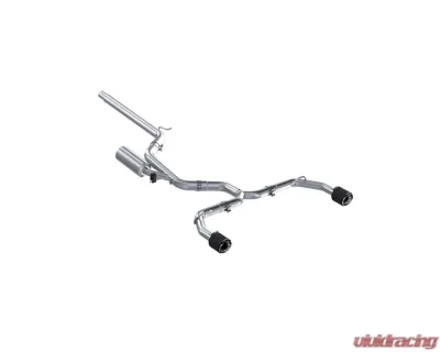MBRP 3" T304 Stainless Steel Catback 2.5" Dual Split Rear w/ Carbon Fiber Tips Volkswagen Golf GTI MK8 2022-2023 - S46173CF