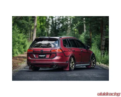 MBRP Armor Pro Stainless Steel 3" Catback 2.5" Dual Split Rear w/ Carbon Fiber Tips Volkswagen Golf 1.8T Mk7 2017+ - S46183CF