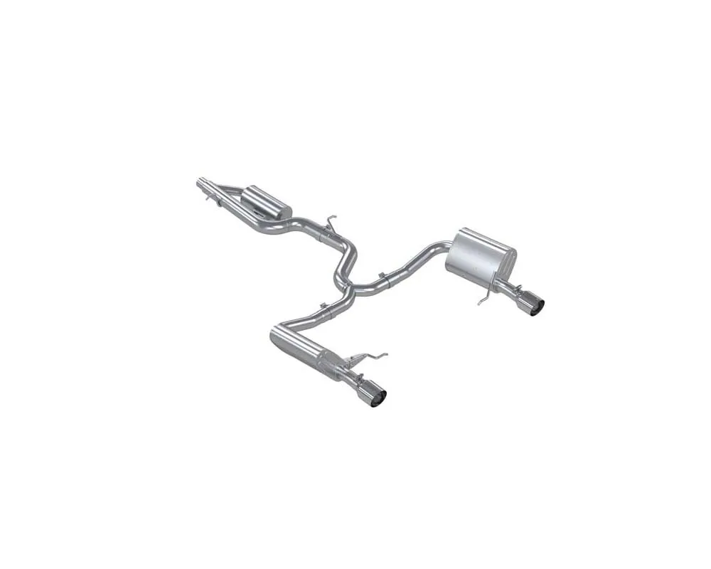 MBRP Armor Pro Stainless Steel 3" Catback 2.5" Dual Split Rear w/ SS Tips Volkswagen Golf Mk7 1.8T 2017+ - S4618304