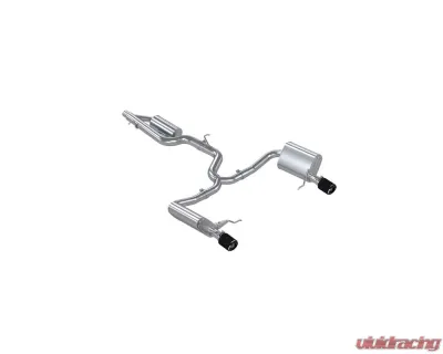 MBRP Armor Pro Stainless Steel 3" Catback 2.5" Dual Split Rear w/ Carbon Fiber Tips Volkswagen Golf 1.8T Mk7 2017+ - S46183CF