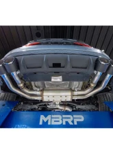 MBRP Exhaust MBRP 3in. Cat-Back, 2.5in. Quad Split Rear Exit, T304, CF Tips, Active. Audi S3, 2.0L 2022-2024                                     - S46193CF - Image 7