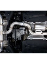 MBRP Exhaust MBRP 3in. Cat-Back, 2.5in. Quad Split Rear Exit, T304, CF Tips, Active. Audi S3, 2.0L 2022-2024                                     - S46193CF - Image 9