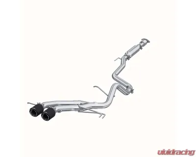 MBRP T409 Stainless Steel 2.5" Catback Exhaust System Dual Exit w/ Carbon Fiber Tips Hyundai Veloster Turbo 2013-2018 - S47034CF