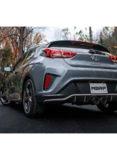 MBRP Pro Series 3" T304 Stainless Dual Split Center Rear Exit Catback Exhaust System w/ Carbon Fiber Tips Hyundai Veloster 2019-2021                                     - S47053CF - Image 2