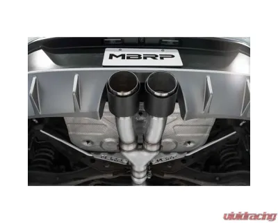 MBRP Pro Series 3" T304 Stainless Dual Split Center Rear Exit Catback Exhaust System w/ Carbon Fiber Tips Hyundai Veloster 2019-2021 - S47053CF