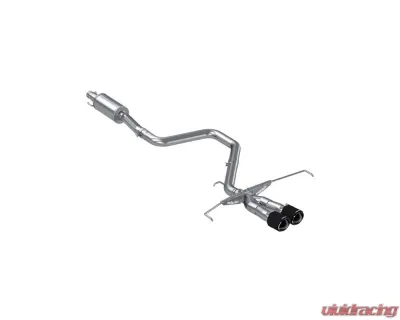 MBRP Pro Series 3" T304 Stainless Dual Split Center Rear Exit Catback Exhaust System w/ Carbon Fiber Tips Hyundai Veloster 2019-2021 - S47053CF