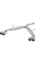 MBRP Aluminized 2.5" Steel Axle-Back Dual Split Rear w/ Quad Tips Kia Forte GT 1.6L Turbo Sedan 2022+                                     - S4711AL - Image 3