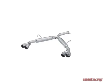 MBRP Aluminized 2.5" Steel Axle-Back Dual Split Rear w/ Quad Tips Kia Forte GT 1.6L Turbo Sedan 2022+ - S4711AL