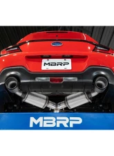 MBRP 3" Dual Split Rear Catback w/ Burnt End Tips Subaru BRZ | Toyota GT86 2013-2025                                     - S48043BE - Image 4