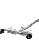 MBRP 3" Dual Split Rear Catback w/ Carbon Fiber Tips Subaru BRZ | Toyota GT86 2013-2025                                     - S48043CF - Image 4