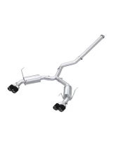 MBRP 3" Catback Dual Split Rear Quad CF Tips Street Profile Subaru WRX 2022-2024                                     - S48073CF - Image 4