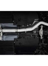 MBRP 3" Catback Dual Split Rear Quad CF Tips Race Profile Subaru WRX 2022-2024                                     - S48083CF - Image 4