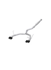 MBRP 3" Catback Dual Split Rear Quad CF Tips Race Profile Subaru WRX 2022-2024                                     - S48083CF - Image 4