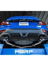 MBRP 2.5" Axleback Dual Split Rear Quad CF Tips Race Profile Subaru WRX 2022-2024                                     - S48103CF - Image 3