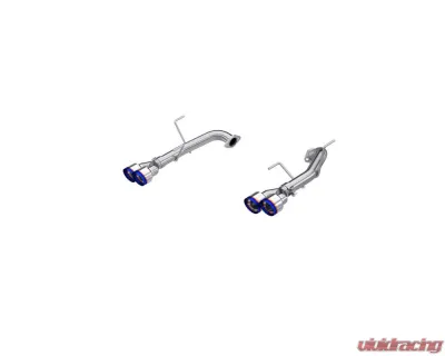 MBRP 2.5" Axleback Dual Split Rear Quad BE Tips Race Profile Subaru WRX 2022-2024 - S48103BE