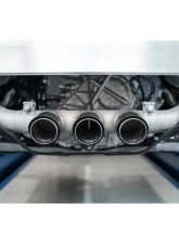 MBRP Pro Series 2.5" T304 Stainless Triple Rear Exit Catback Exhaust System Acura NSX 2017-2022                                     - S49003CF - Image 2