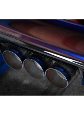 MBRP 3" T304 Stainless Steel Cat-Back Triple Center Outlet w/ Burnt End Tips Honda Civic Type R 2.0L 2023+                                     - S49023BE - Image 5