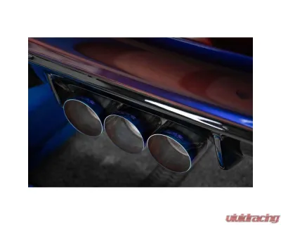 MBRP 3" T304 Stainless Steel Cat-Back Triple Center Outlet w/ Burnt End Tips Honda Civic Type R 2.0L 2023+ - S49023BE