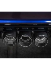 MBRP 3" T304 Stainless Steel Cat-Back Triple Center Outlet w/ Carbon Fiber Tips Honda Civic Type R, 2.0L 2023+                                     - S49023CF - Image 5