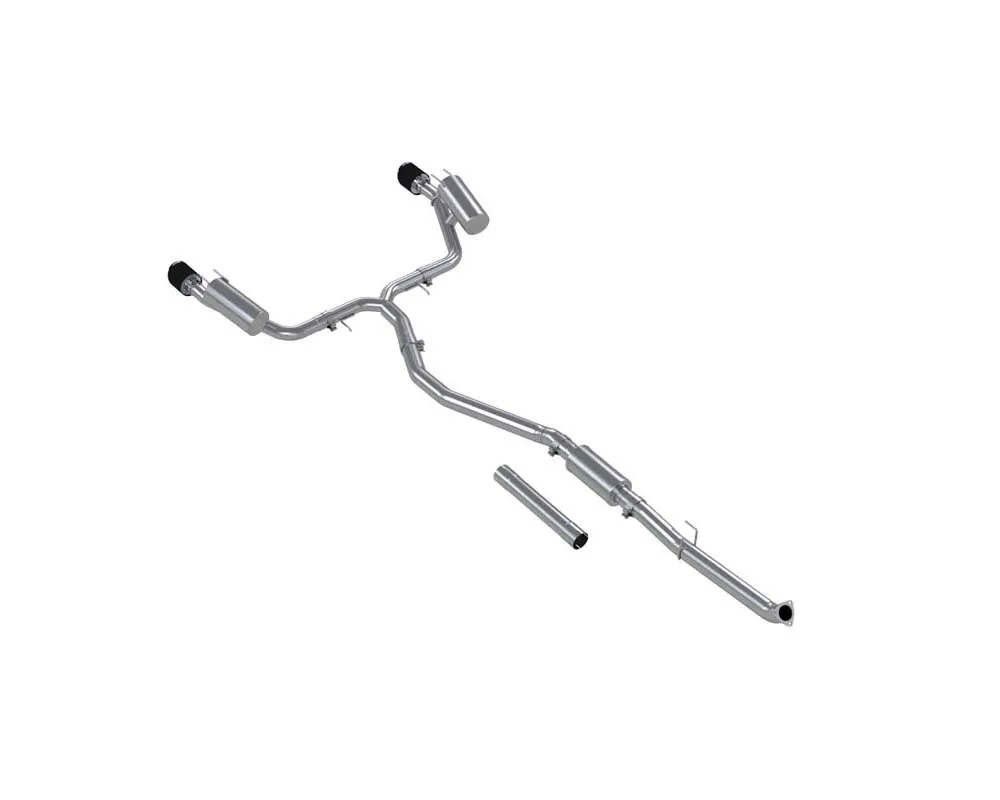 MBRP Armor Pro T304 SS 3 Inch Catback Exhaust 2.5 Inch Dual Split Rear w/ Carbon Fiber Tips Honda Civic SI 1.5L 2022+ | Acura Integra 1.5L 2023+ - S49033CF