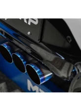 MBRP 3" T304 Stainless Cat-Back Triple Center Outlet w/ Burnt End Tips Acura Integra Type-S 2.0L 2023-2025                                     - S49043BE - Image 3