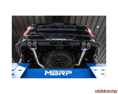 MBRP 3.0" Catback 2.5" Dual Split Rear Quad Carbon Fiber Tips Chevrolet Silverado 1500 | GMC Sierra 6.2L 2019-2025 - S50053CF