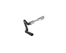 MBRP Armor BLK Black Coated Aluminized Steel 3 Inch Catback Single Side 4 Inch Black Tip GM 1500 Silverado | Sierra 2.7L 2019+