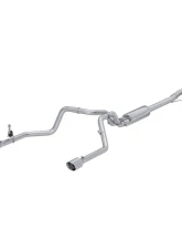 MBRP 3" T304 Stainless Steel Cat-Back 2.5" Dual Split Rear Exit Chevrolet Silverado 1500 2.7L 2019+                                     - S5021304 - Image 4