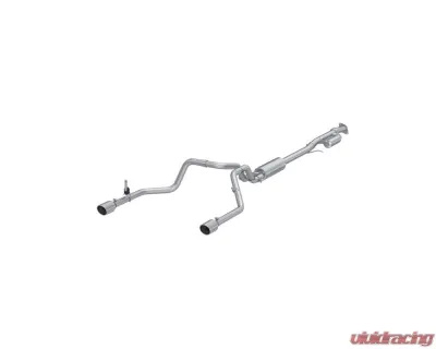 MBRP 3" Aluminized Steel Cat-Back 2.5" Dual Split Rear Exit Chevrolet Silverado 1500 2.7L 2019+ - S5021AL