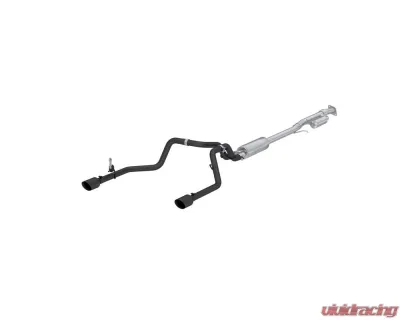 MBRP 3" Black-Coated Aluminized Steel Cat-Back 2.5" Dual Split Rear Exit Chevrolet Silverado 1500 2019+ - S5021BLK