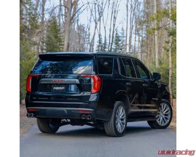MBRP Exhaust MBRP 3 in. Cat-Back,  2.5in. Dual Split Rear Exit, T304 with CF Tips Chevrolet/ GMC Tahoe/ Yukon 5.3L/ 6.2L 2021-2025 - S50573CF
