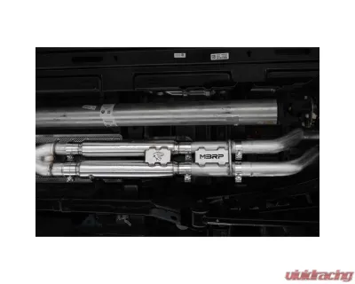 MBRP 3" Stainless Dual Split Rear Catback Exhaust System (Race Version) w/ Carbon Fiber Tips Ram TRX 2021-2024 - S51543CF