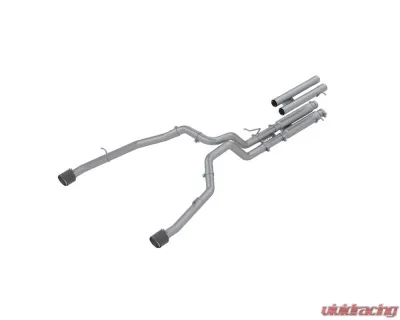 MBRP 3" Stainless Dual Split Rear Catback Exhaust System (Race Version) w/ Carbon Fiber Tips Ram TRX 2021-2024 - S51543CF