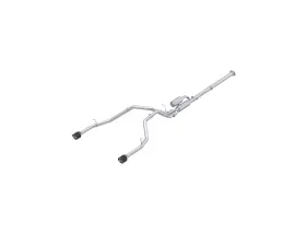 MBRP Exhaust 3in. Cat-Back. 2.5in. Dual Split Rear Exit. T304, CF. Ram 1500 3.0L SST, SO 2025-2025