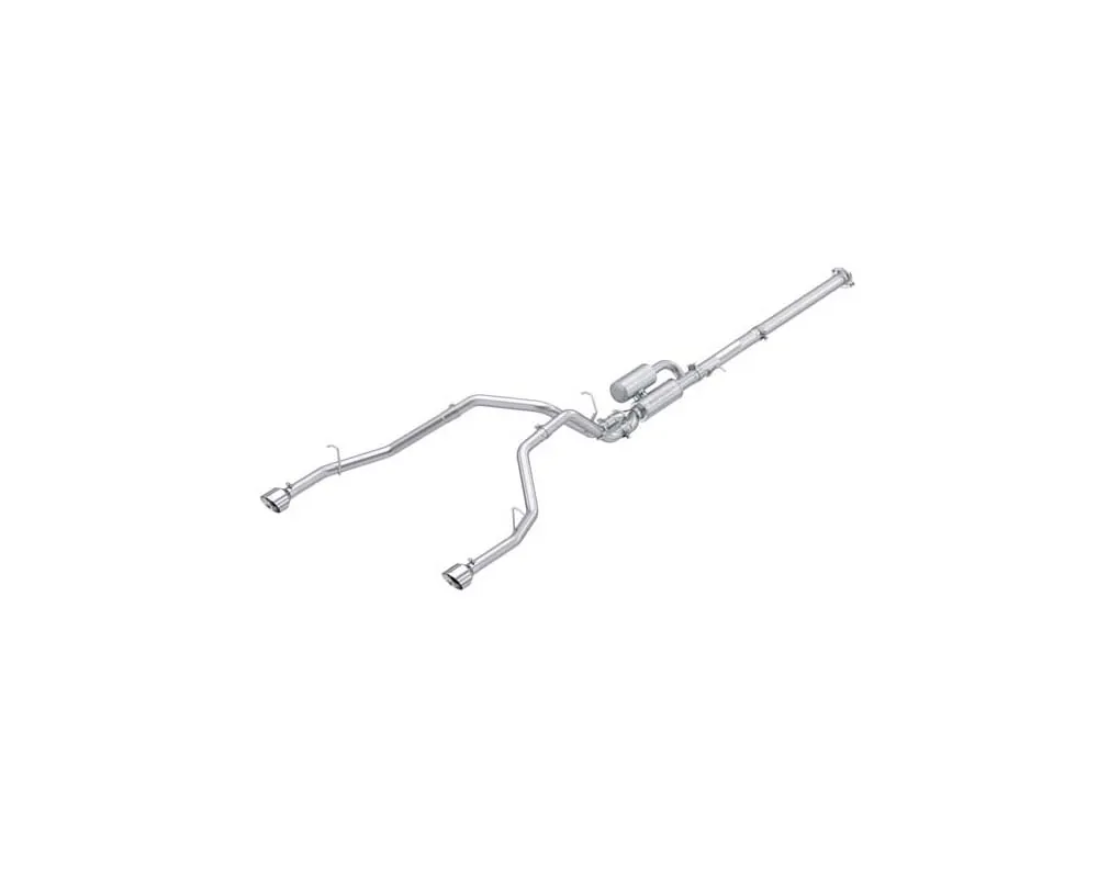 MBRP Exhaust 3in. Cat-Back. 2.5in. Dual Split Rear Exit. AL Ram 1500 3.0L SST, SO 2025-2025 - S5156AL