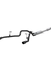 MBRP Black Coated Aluminized Steel 3" Catback 2.5" Dual Split Rear Exhaust System Ford F-150 2021-2025                                     - S5215BLK - Image 4