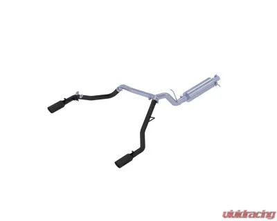 MBRP Black Coated 3" Catback Dual Split Rear Exit Black Series Ford Ranger Ecoboost 2.3L 2019-2021 - S5223BLK