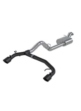 MBRP Black-Coated Aluminized Steel 2.5" Dual Split Rear Exit 3" Catback Ford Bronco 2021-2025                                     - S5241BLK - Image 4