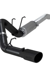 MBRP Black Coated Ford 4" Exhaust Resonator Back Single Side Black Series Ford F250 | F350 2017-2021                                     - S5247BLK - Image 4
