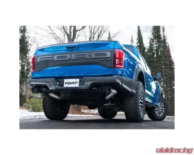 MBRP T409 Stainless Steel 3" Exhaust Resonator Back Dual Rear Exit Ford Raptor 3.5L EcoBoost 2017-2025 - S5264409