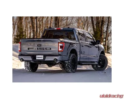 MBRP Black-Coated Aluminized Steel 3 Inch Cat-Back Dual Rear Exit Armor BLK Series Ford F-150 Tremor 2021-2025 - S5268BLK