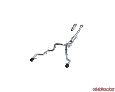 MBRP T304 Stainless Steel 3 Inch Cat-Back Dual Rear Exit With Carbon Fiber Tips Armor Pro Series Ford F-150 Tremor 2021-2025 - S52683CF