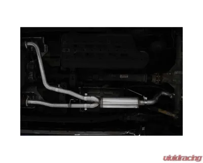 MBRP Turn Down Aluminized Steel 2.5 Inch Cat-Back 3 Inch Single High Clearance Rear Exit Armor Lite Series Nissan Frontier 3.8L 2022+ - S5409AL