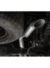 MBRP Turn Down Aluminized Steel 2.5 Inch Cat-Back 3 Inch Single High Clearance Rear Exit Armor Lite Series Nissan Frontier 3.8L 2022+                                     - S5409AL - Image 3