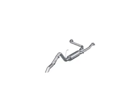 MBRP Turn Down Aluminized Steel 2.5 Inch Cat-Back 3 Inch Single High Clearance Rear Exit Armor Lite Series Nissan Frontier 3.8L 2022+